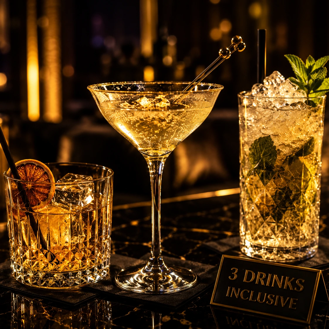 3 Drinks inklusive